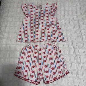 Smockingbird School 2 Piece Outfit Girls 2T , great Condition